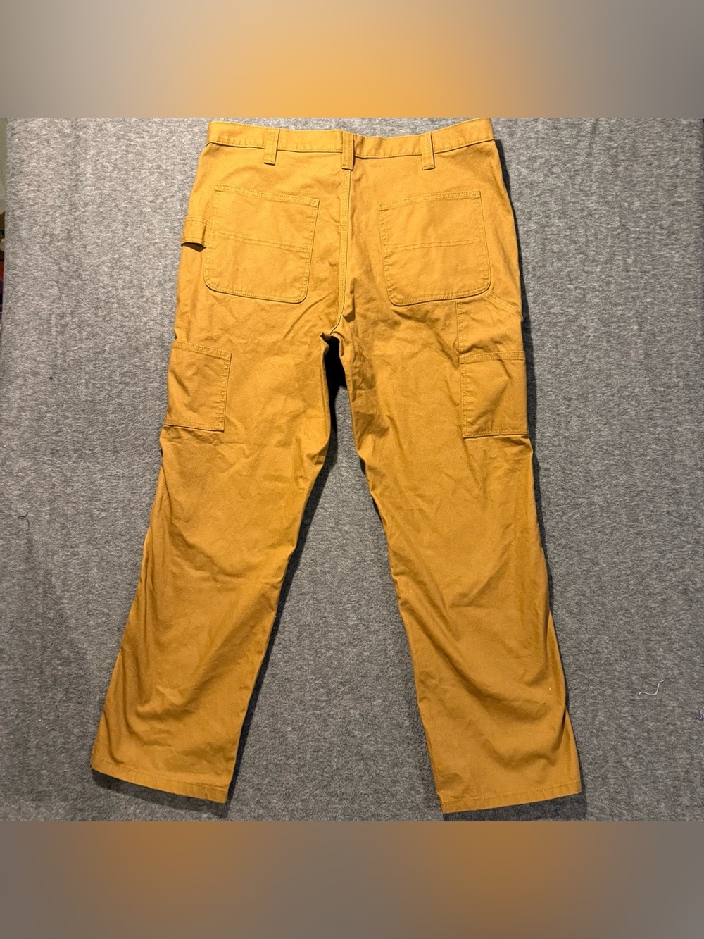 Brahma Canvas Pants Mens 38x32 (fit 40x31.5) brown Stretch Utility Heavy Durable